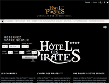 Tablet Screenshot of hoteldespirates.fr